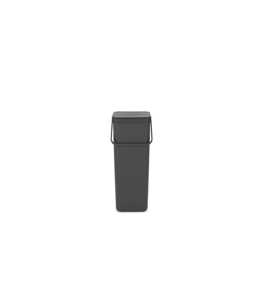 BRABANTIA - Recyclingbehälter Sort & Go 40 l, Dunkelgrau