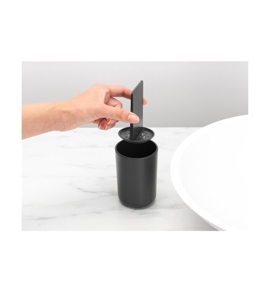 BRABANTIA - Zahnputzbecher ReNew Schwarz