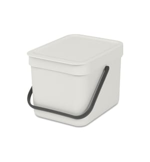 BRABANTIA - Komposteimer Sort & Go 6 l, Hellgrau
