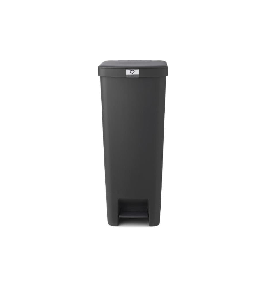 BRABANTIA - Abfalleimer StepUp 40 l, Dunkelgrau