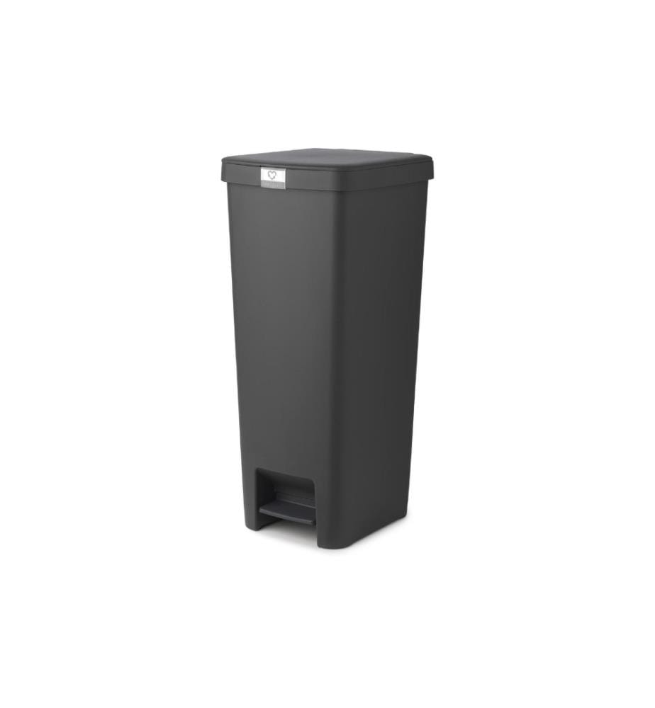 BRABANTIA - Abfalleimer StepUp 40 l, Dunkelgrau