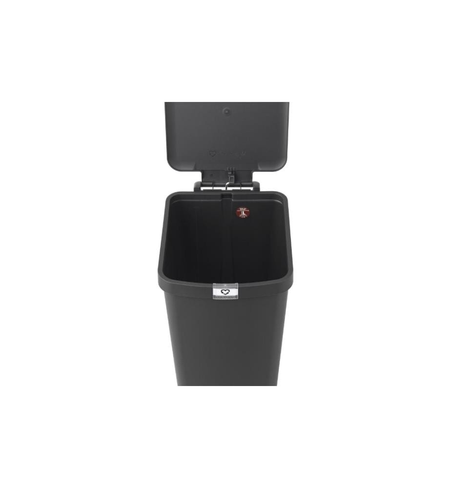BRABANTIA - Abfalleimer StepUp 40 l, Dunkelgrau