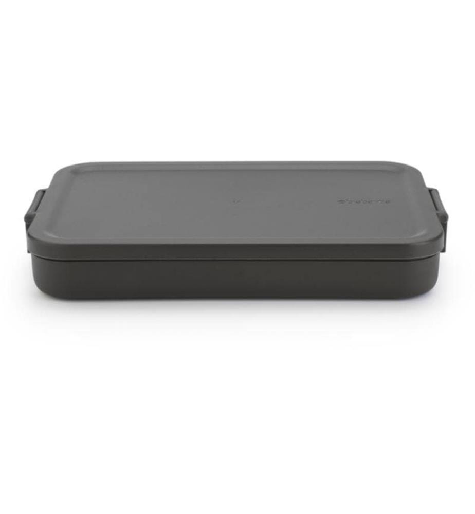 BRABANTIA - Lunchbox Make & Take 25.5 x 16.6 x 3.7 cm, Dunkelgrau