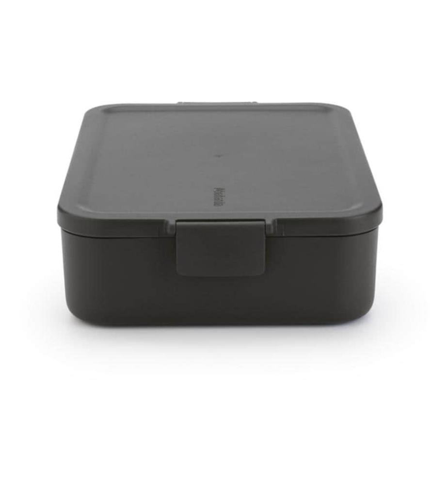 BRABANTIA - Lunchbox Make & Take 25.5 x 16.7 x 6.2 cm, Dunkelgrau