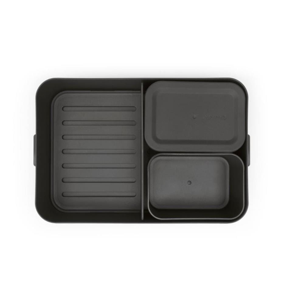 BRABANTIA - Lunchbox Make & Take 25.5 x 16.7 x 6.2 cm, Dunkelgrau