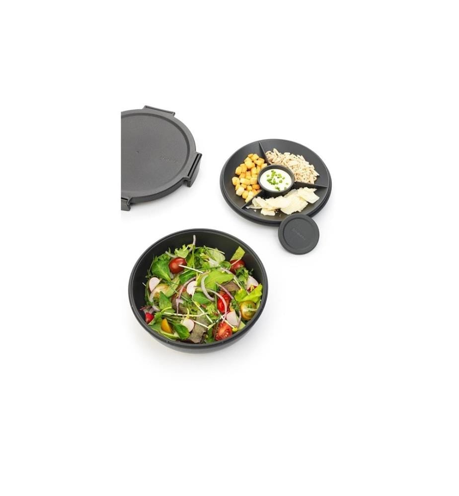 BRABANTIA - Salatbehälter Make & Take Dunkelgrau