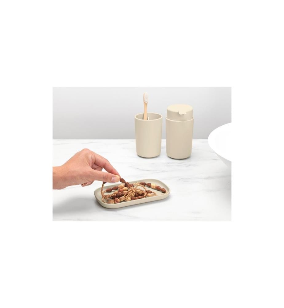 BRABANTIA - Ensemble de distributeurs de savon ReNew Set 250 ml, Beige