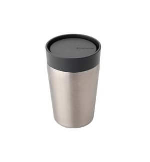 BRABANTIA - Gobelet isotherme Make & Take 200 ml, Gris foncé/Argenté