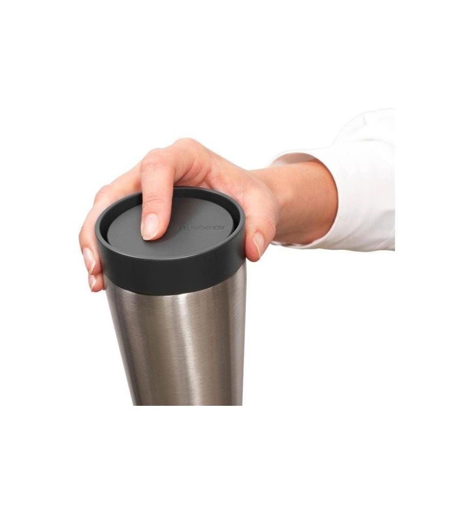 BRABANTIA - Thermobecher Make & Take 200 ml, Dunkelgrau/Silber