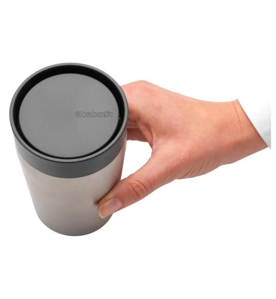 BRABANTIA - Thermobecher Make & Take 200 ml, Dunkelgrau/Silber