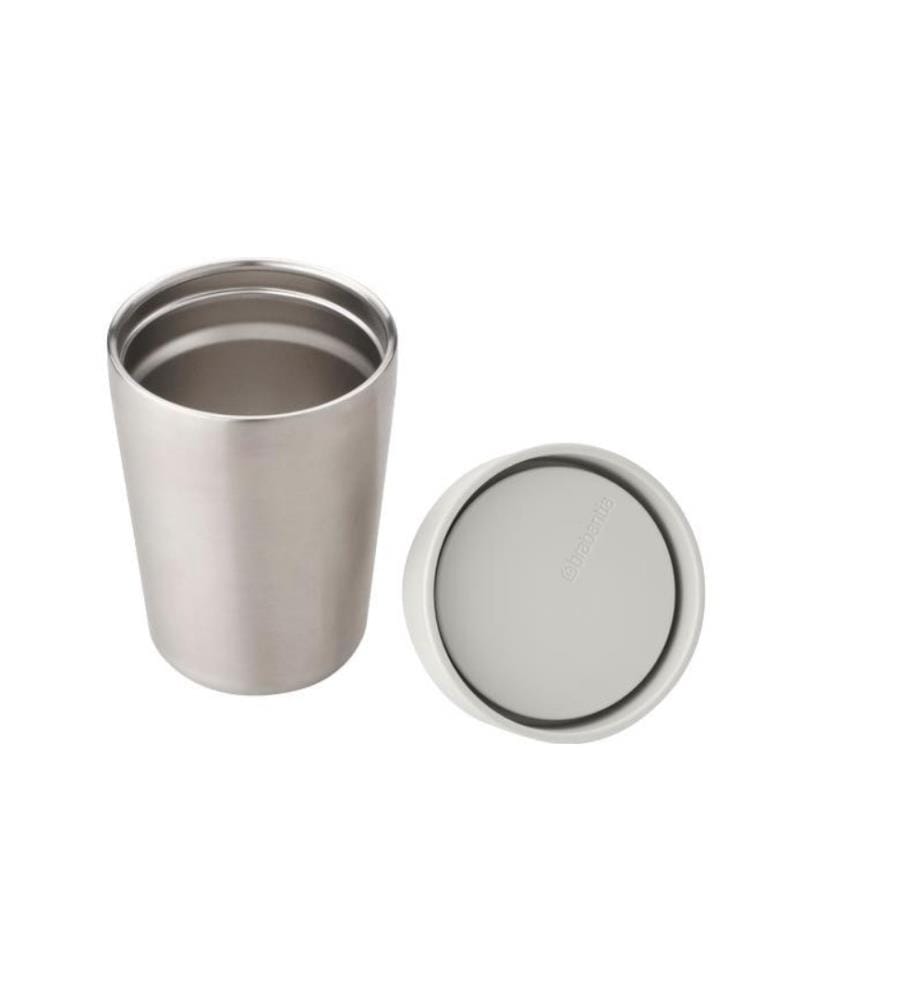 BRABANTIA - Thermobecher Make & Take 200 ml, Hellgrau/Silber
