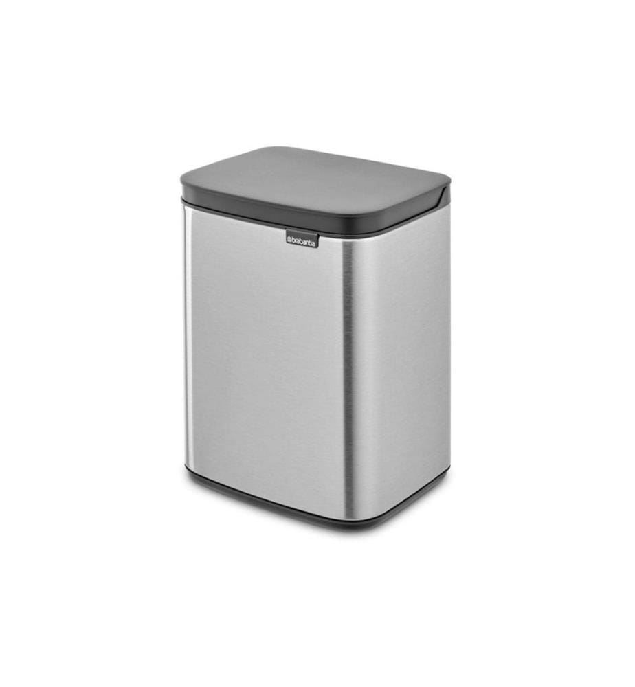 BRABANTIA - Kosmetikeimer Bo Waste Bin 4 l, Silber matt