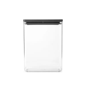 BRABANTIA - Boîte à provisions Tasty+ 5.4 l, Gris foncé/Transparent