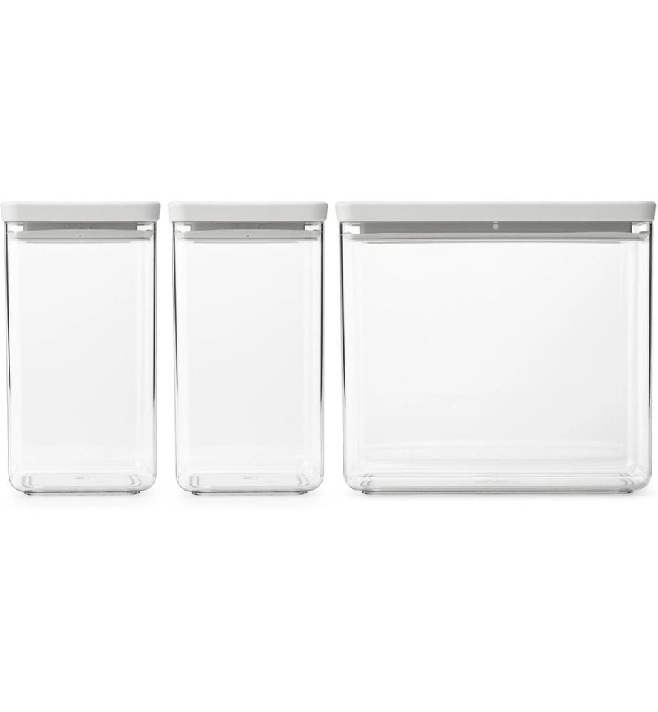BRABANTIA - Vorratsdose Tasty+ 6.7 l, Hellgrau/Transparent