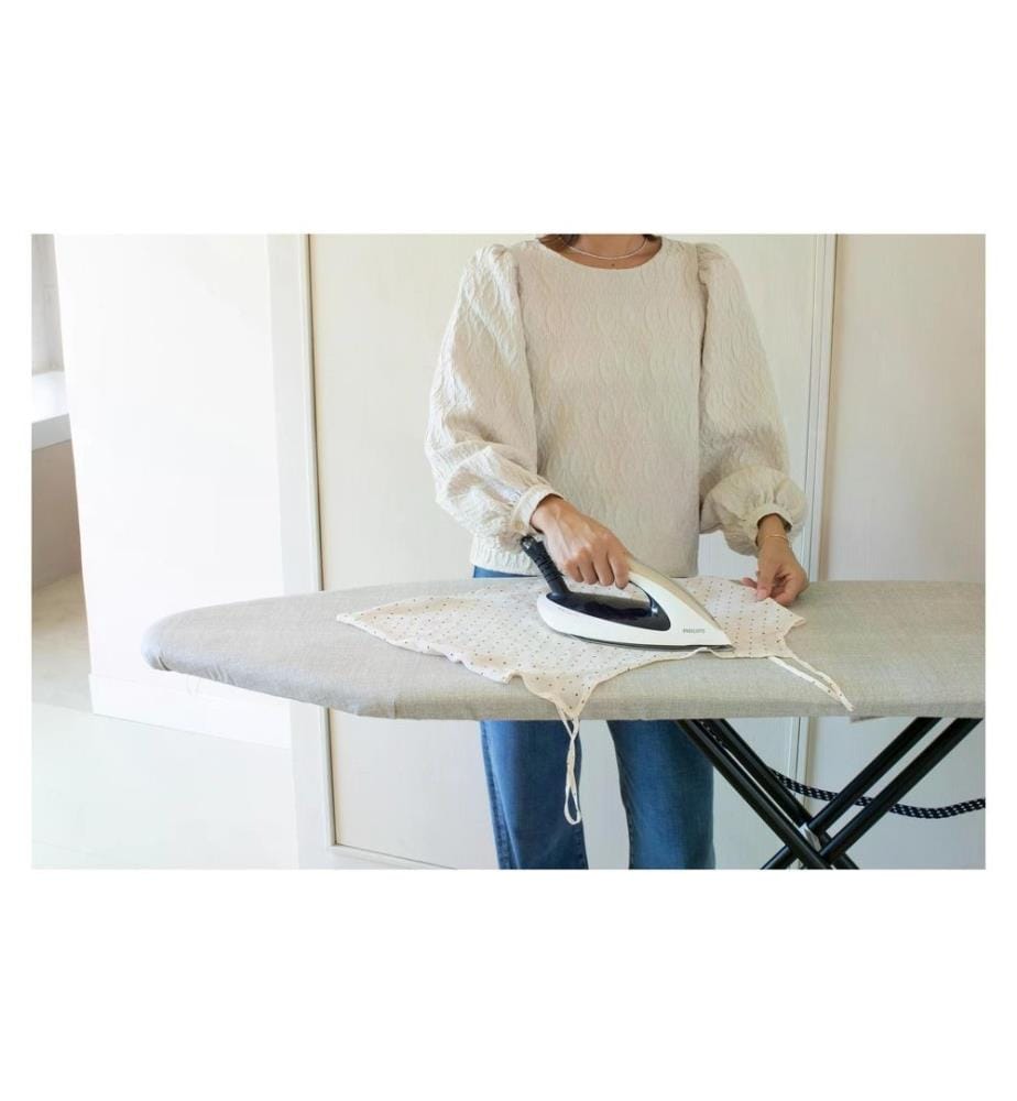BRABANTIA - Bügeltisch mit Dampfbügeleisenablage Denim Grey 124 x 45 cm