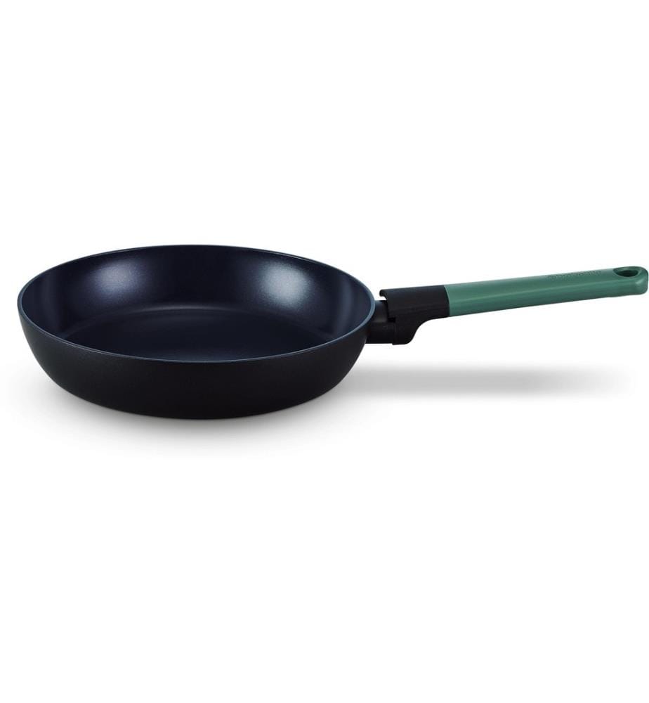 BRABANTIA - Bratpfanne Tasty+ 24 cm, Schwarz/Fir Green