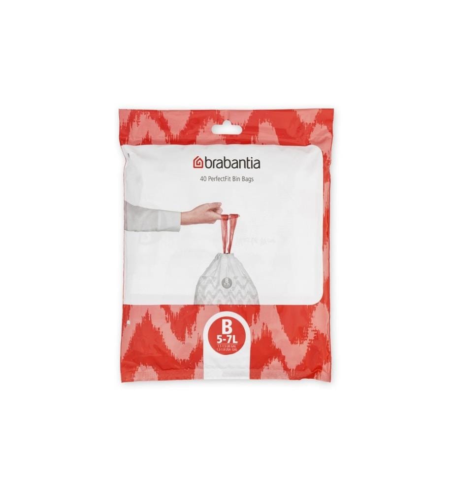 BRABANTIA - Kehrichtsack PerfectFit B 5 l, 40 Stück