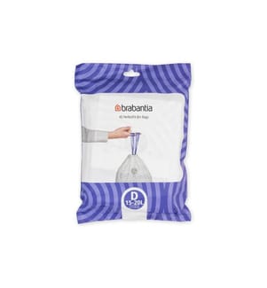 BRABANTIA - Kehrichtsack PerfectFit D 15-20 l, 40 Stück