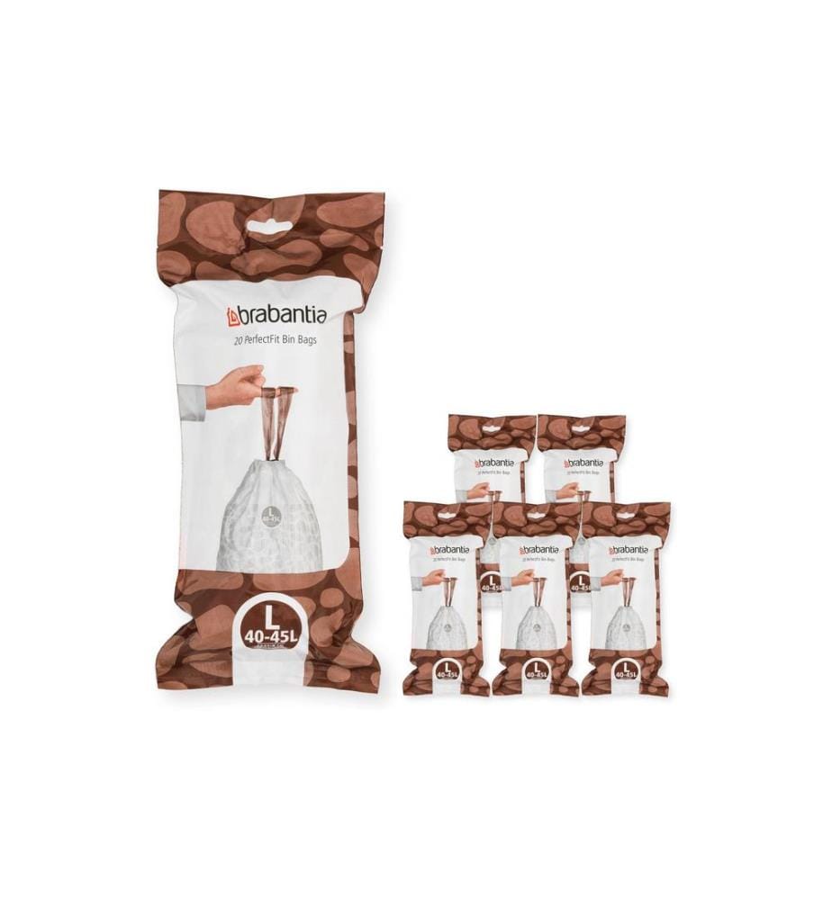 BRABANTIA - Kehrichtsack PerfectFit L 40-45 l, 120 Stück