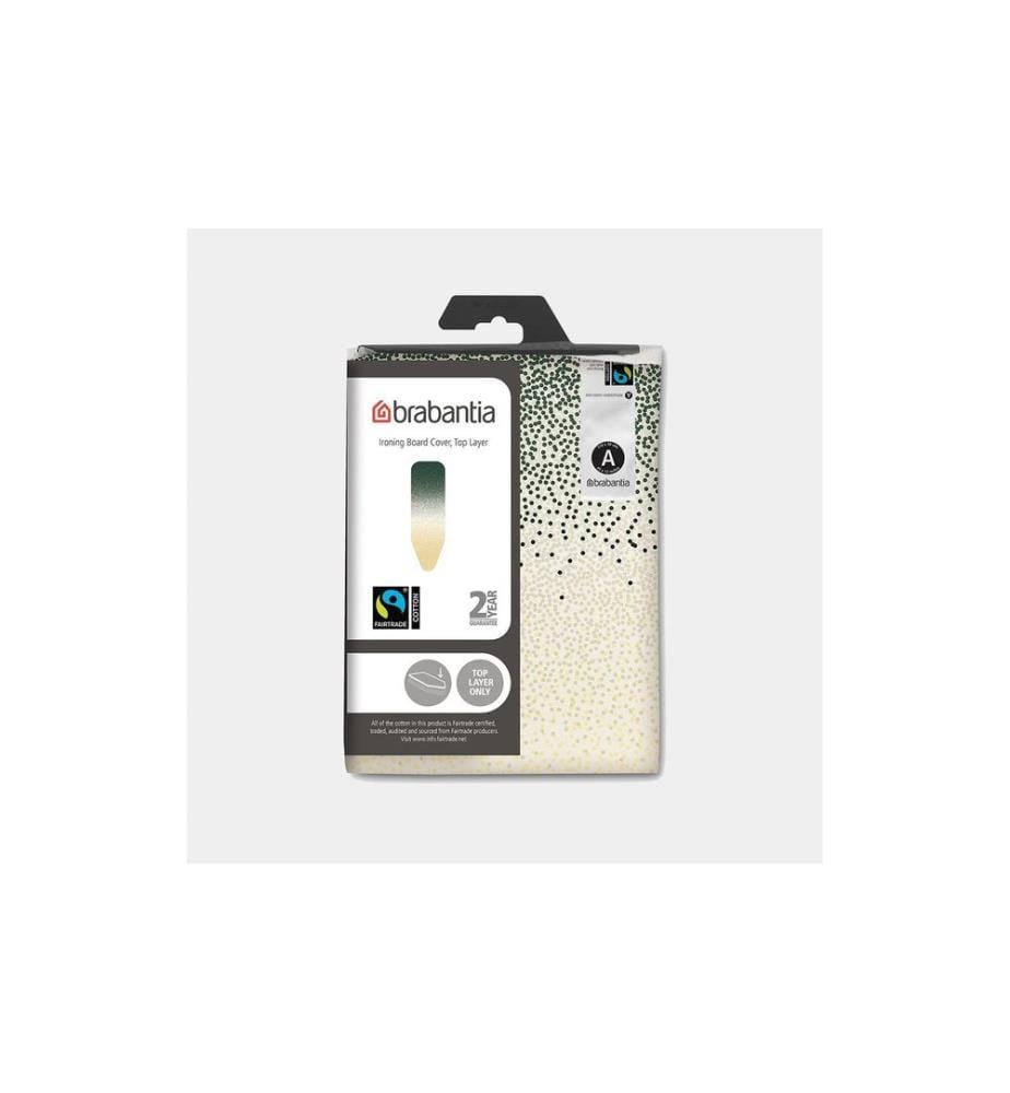 BRABANTIA - Bügelbrettbezug A 110 x 30 cm, Grün/Beige