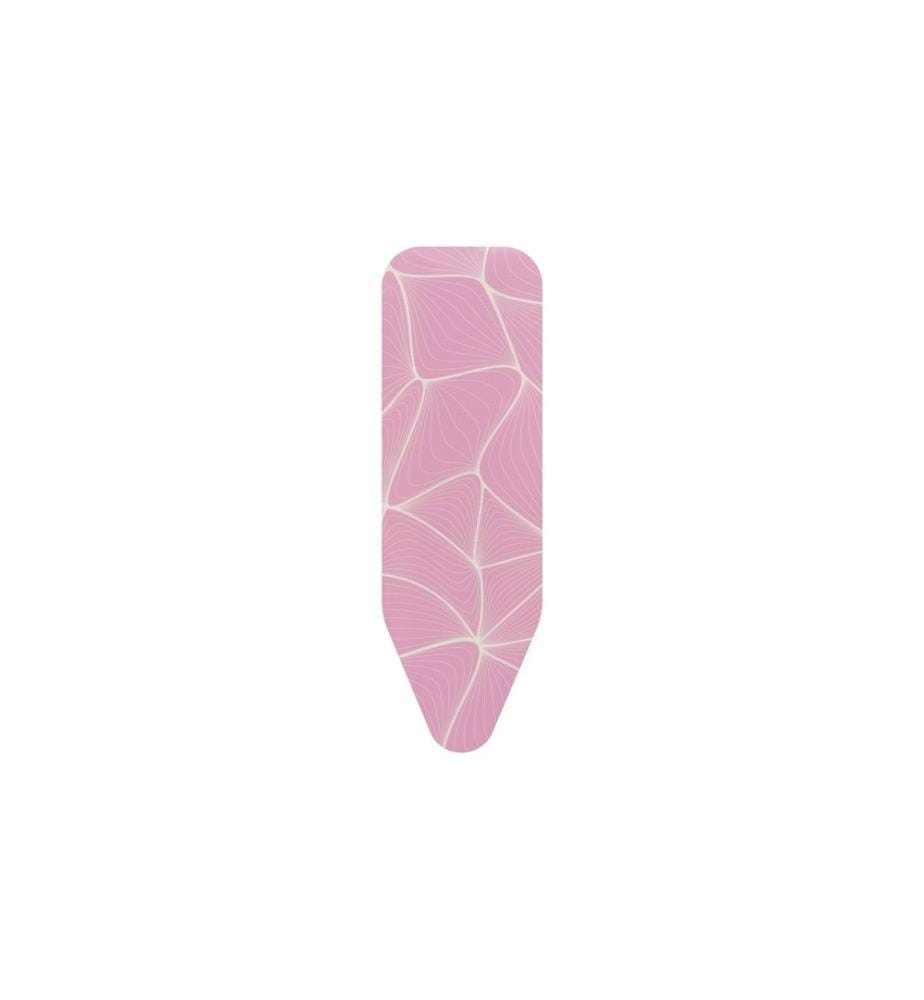 BRABANTIA - Bügelbrettbezug B mit 8 mm Schaumstoff 124 x 38 cm, Pink