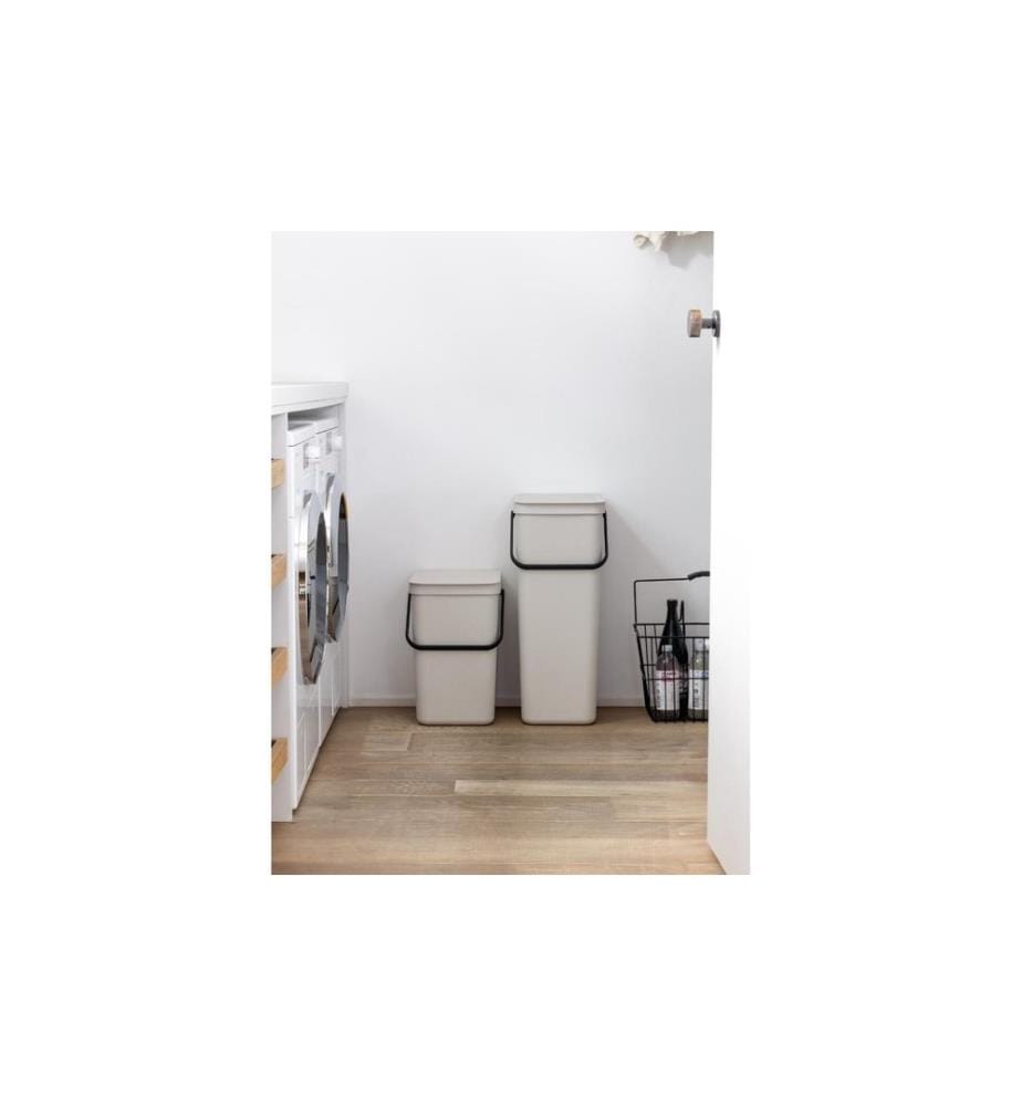 BRABANTIA - Recyclingbehälter Sort & Go 25 l, Beige