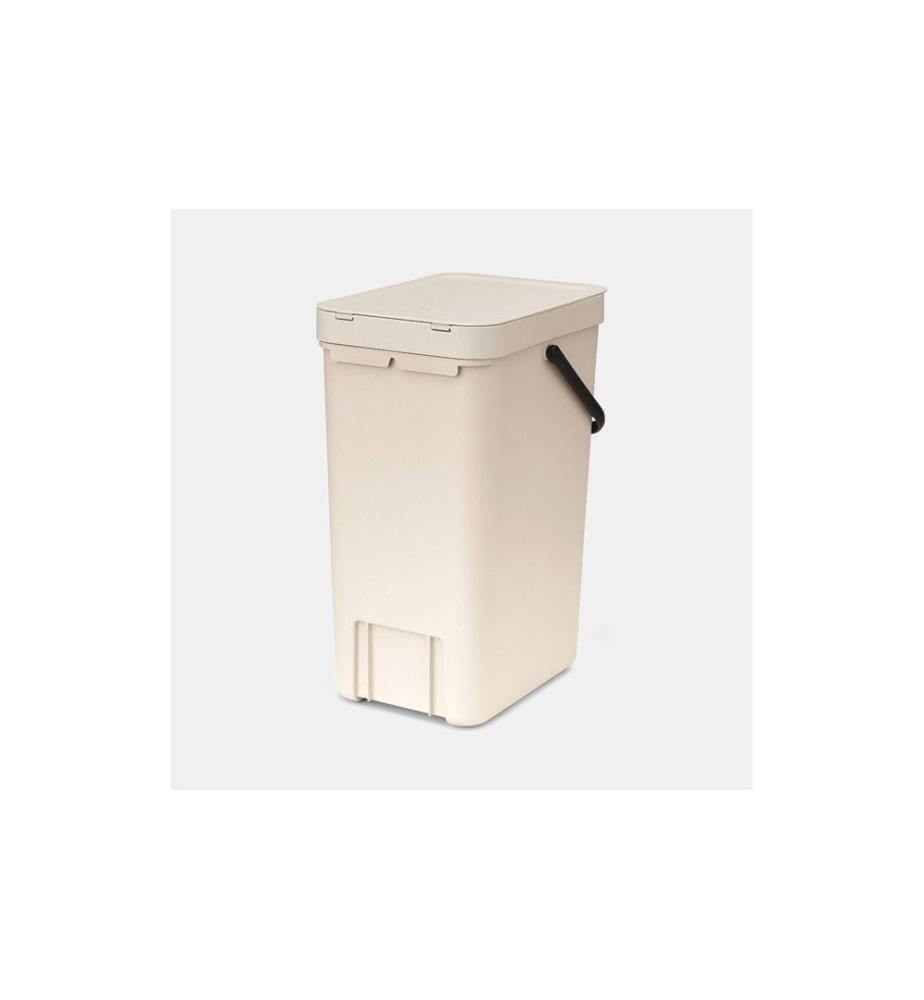 BRABANTIA - Recyclingbehälter Sort & Go 16 l, Beige