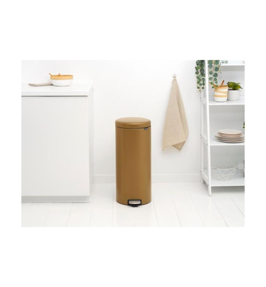 BRABANTIA - Treteimer NewIcon 30 l, Warm Brass