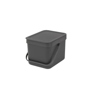 BRABANTIA - Komposteimer Sort & Go 6 l, Grau