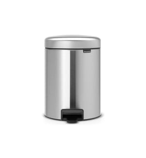 BRABANTIA - Poubelle cosmétique NewIcon 5 l, Matt Steel
