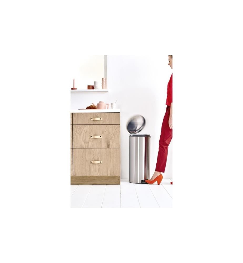 BRABANTIA - Treteimer NewIcon Fingerprint proof  30 l, Matt Steel
