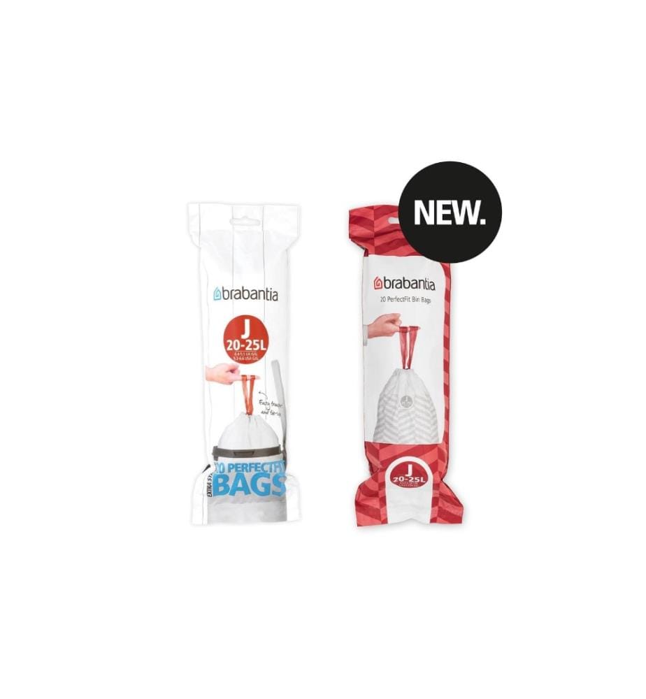 BRABANTIA - Kehrichtsack PerfectFit J 25 l, 20 Stück