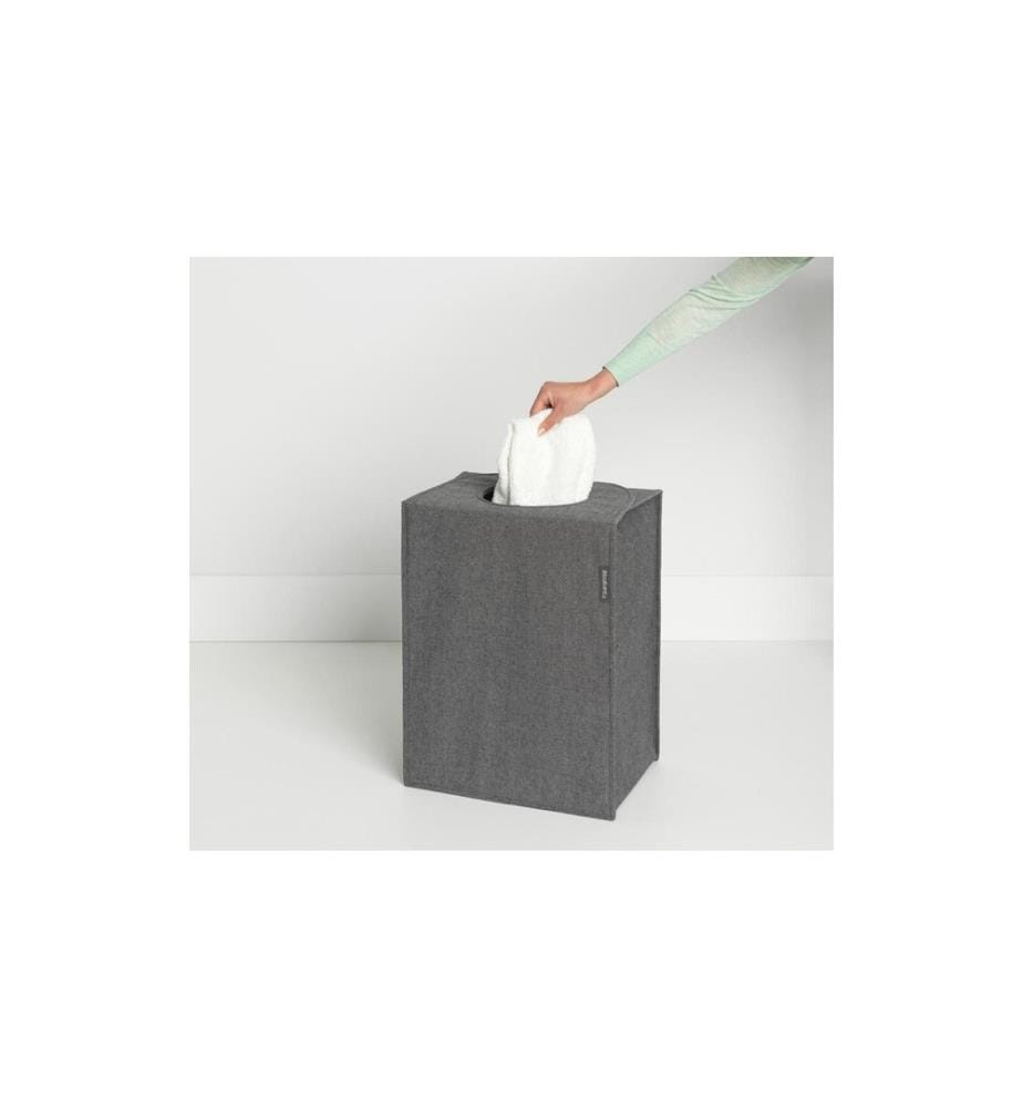 BRABANTIA - Corbeille à lessive pliable, 55 litres, noir