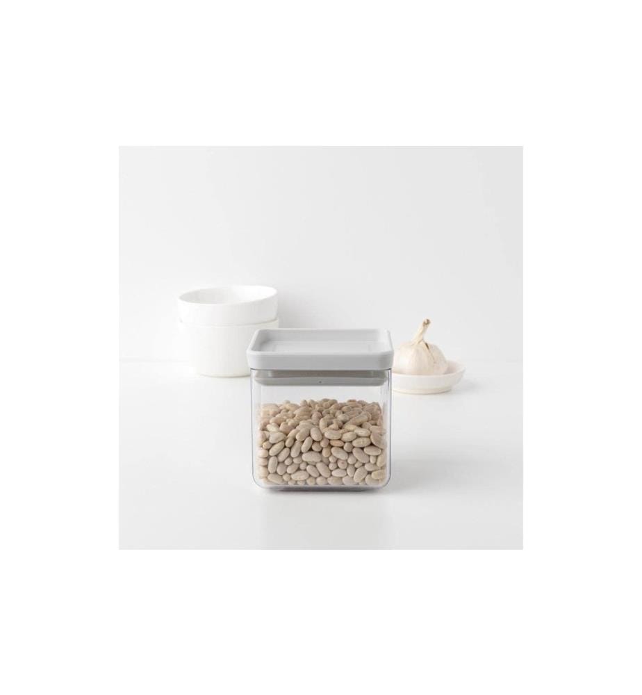 BRABANTIA - Récipients à provisions Tasty 0.7 l, Transparent/Blanc