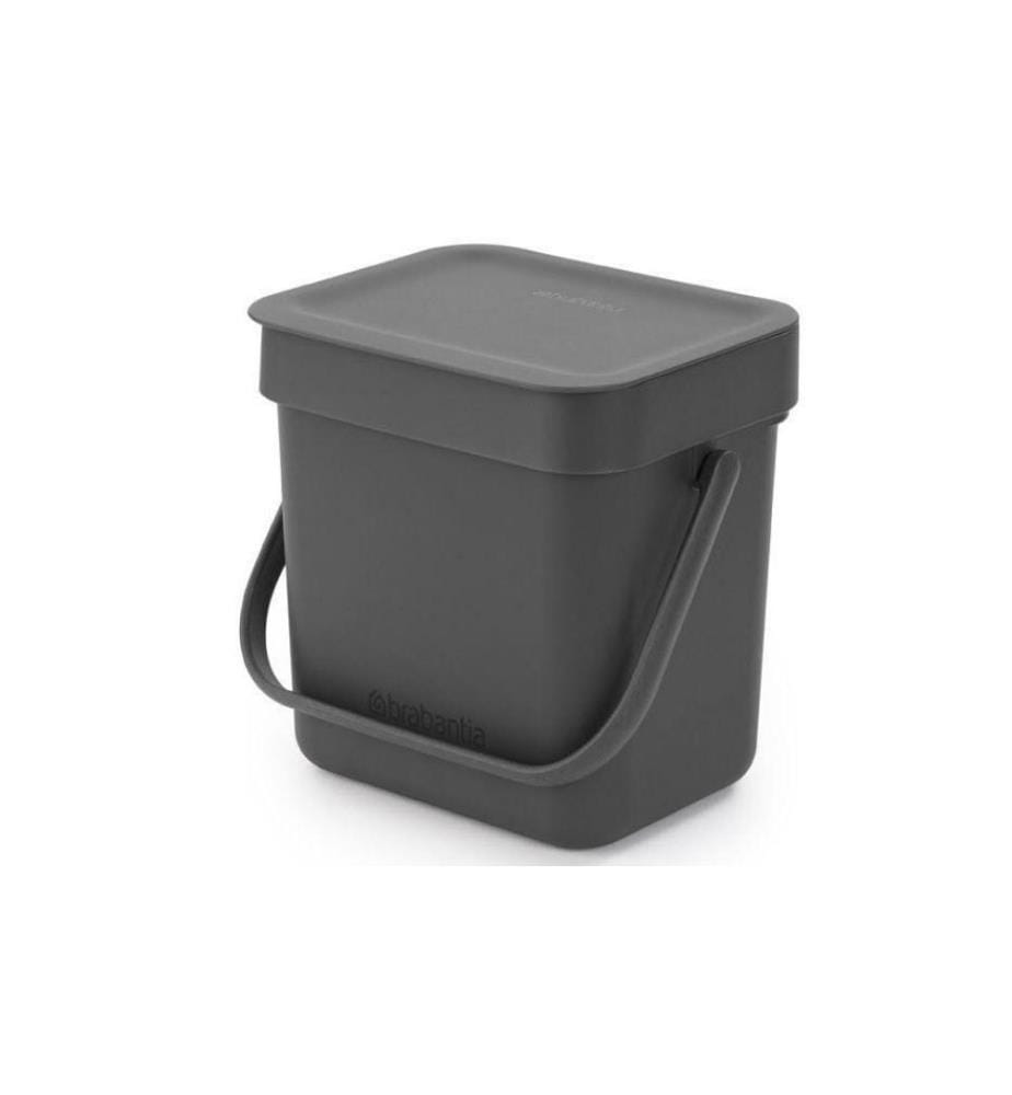 BRABANTIA - Komposteimer Sort & Go 3 l, Grau