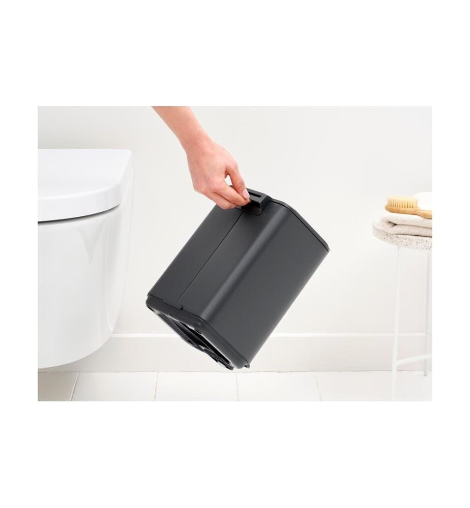 Brabantia Kosmetikeimer Bo 4 l, Dunkelgrau