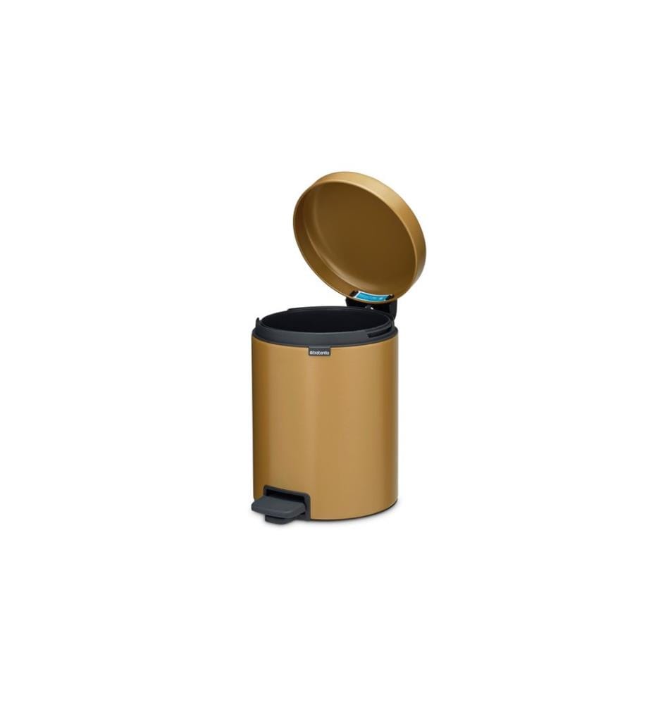Brabantia Poubelle à cosmétiques NewIcon 5 l, Or chaud