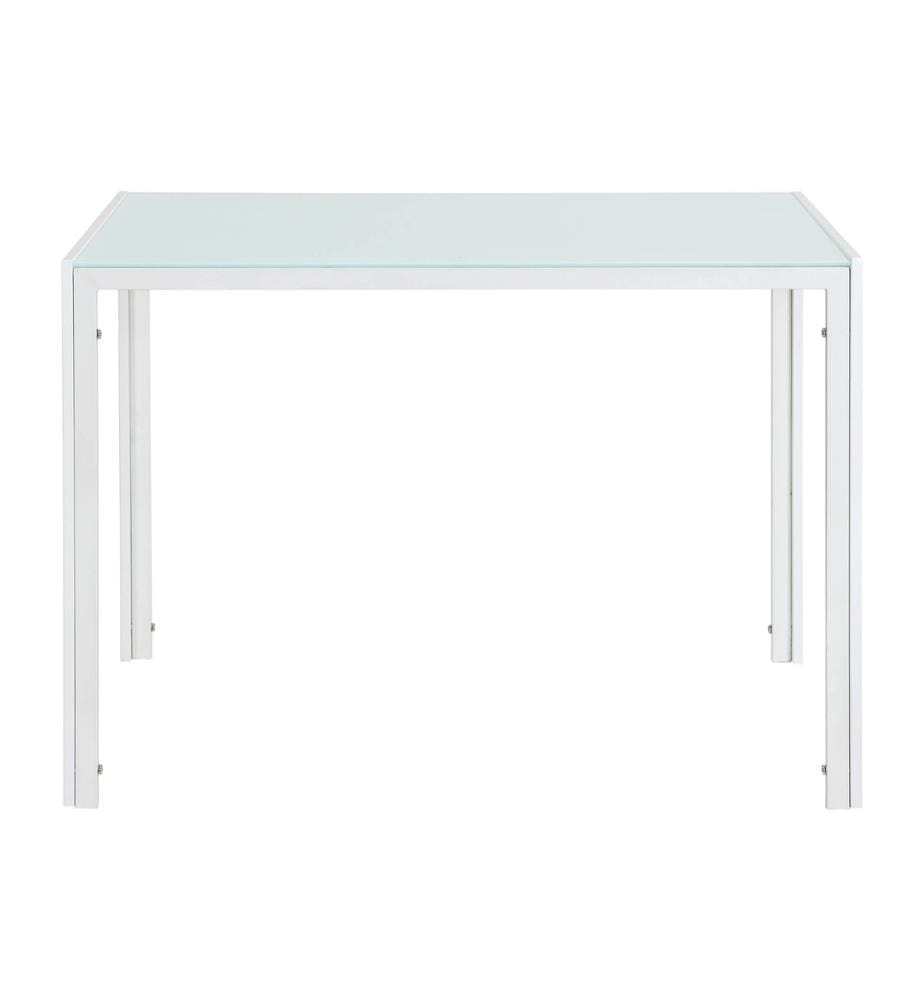 Dining table Enschede 105x60x75 cm table top glass white