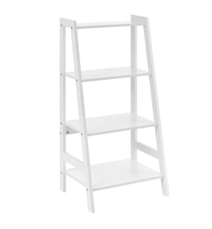 Scaffale Himare 90x43x32 cm con 4 scomparti Bianco