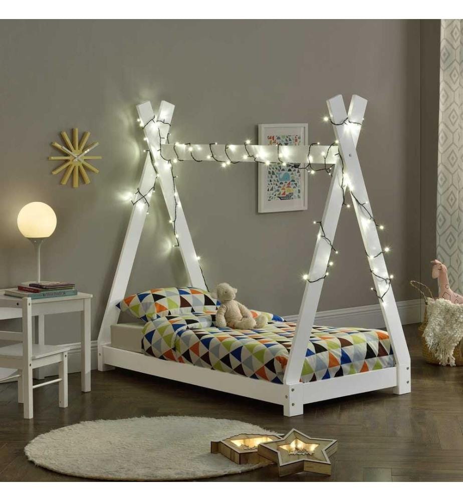 Kinderbett Onejda 70x140 cm Tipi Kiefernholz