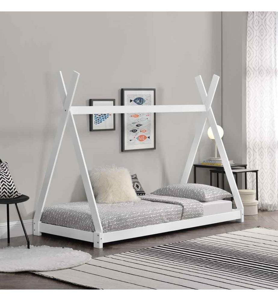 Lit d'enfant Onejda 90x200 cm bois de pin