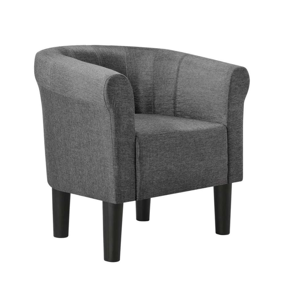 Poltrona Jelgava 70x70x58 cm tessile grigio scuro