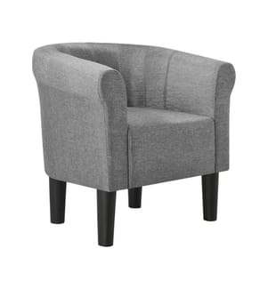 Poltrona Jelgava 70x70x58 cm tessile grigio chiaro