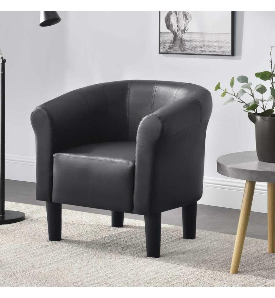 Sessel Jelgava 70x70x58 cm Textil Schwarz