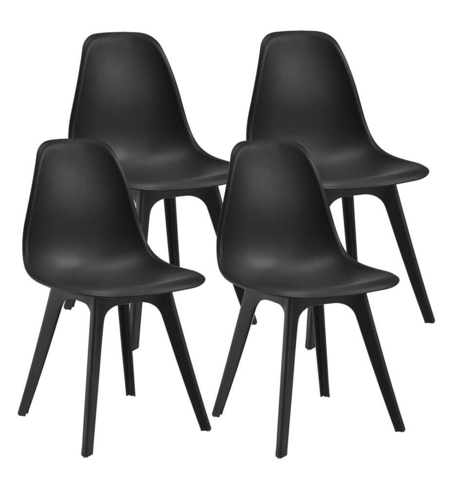 Esszi mmerstuhl Brevik 4er Set 83x54x48 cm Schwarz
