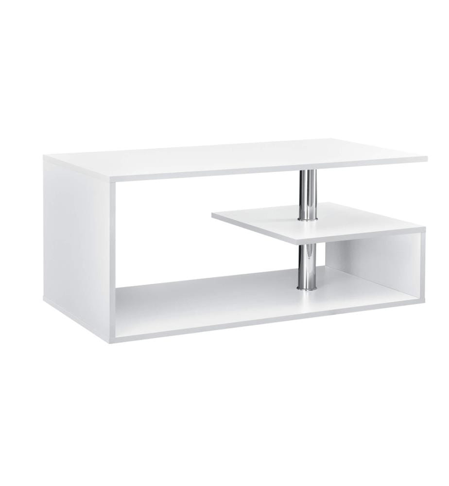 Table basse Harleem 90x50 cm Blanc
