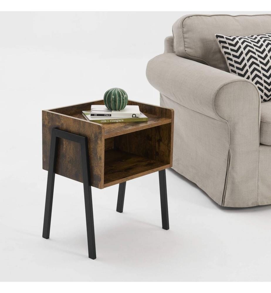 Table de nuit Andernach 52x42x35 cm couleur bois