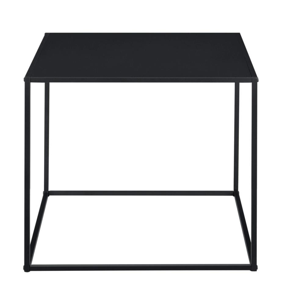 Tavolino Russafa 50x55x55 cm Metallo antigraffio nero