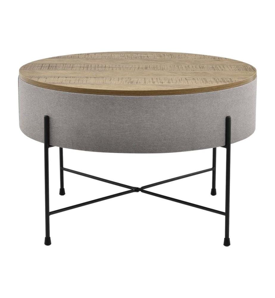 Table basse Tauranga Rond Couleurs Bois Gris
