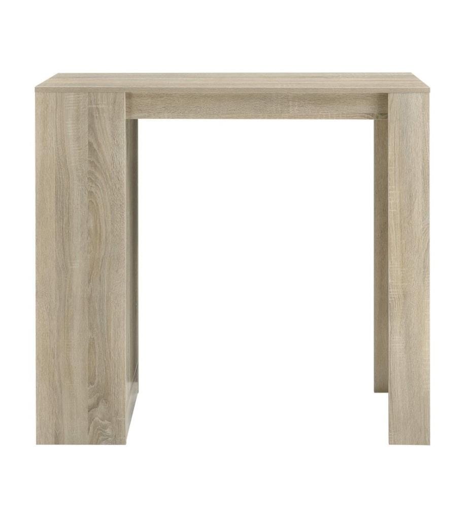Bartisch Kouvala 110x50x103 cm Hausbar mit 3 Fächern Eichenoptik